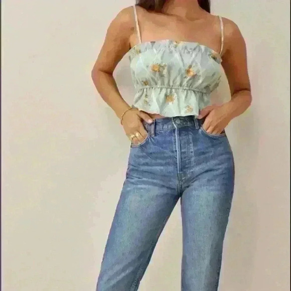 NEW! Reformation Calamansi Linen Top - Picture 3 of 8